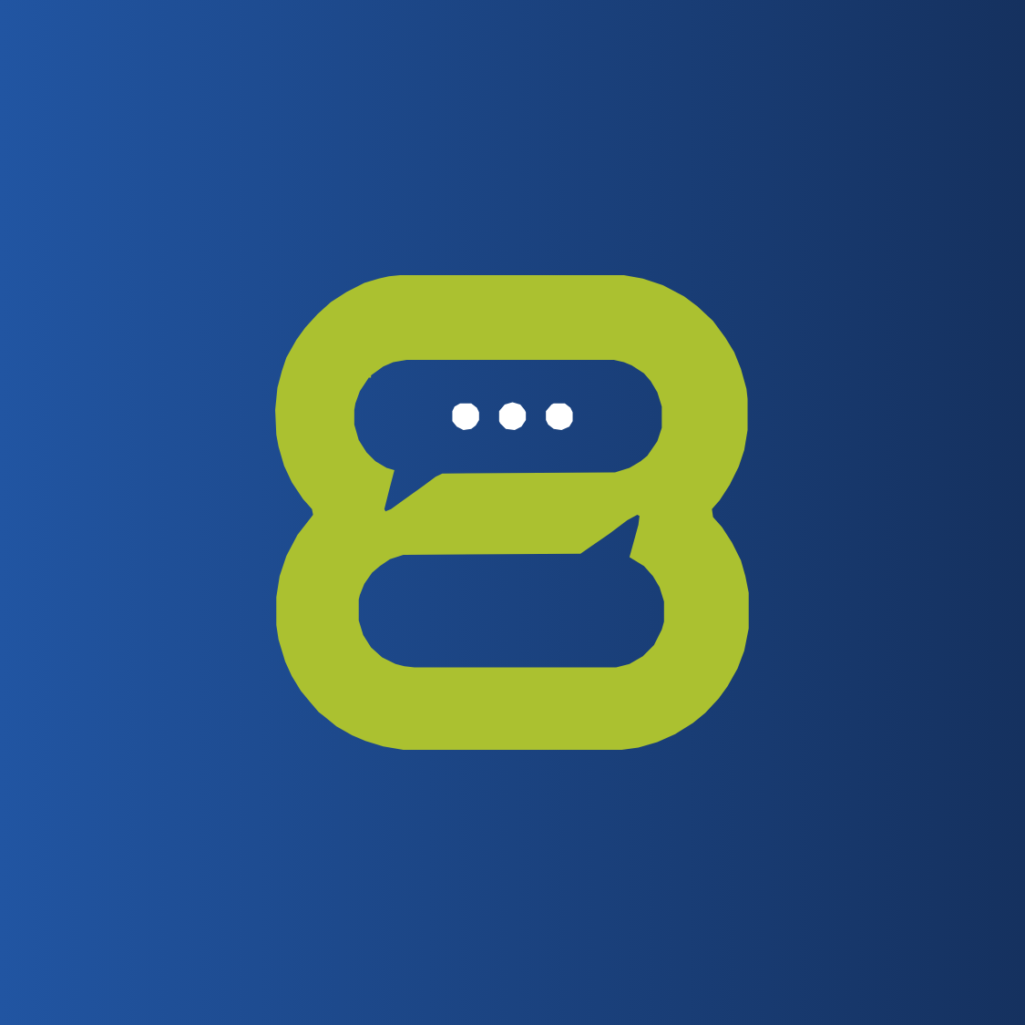 logo 8 verde sfondo blu (1)